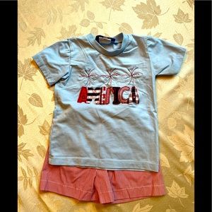 Boys America Appliqué Set